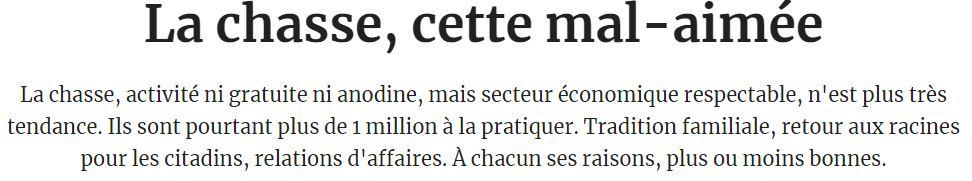La chasse